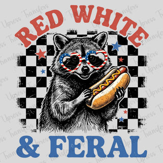 Red White And Feral Hot Dog