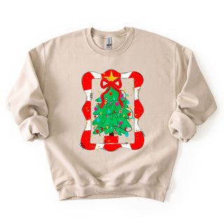 Red White Frame Tree