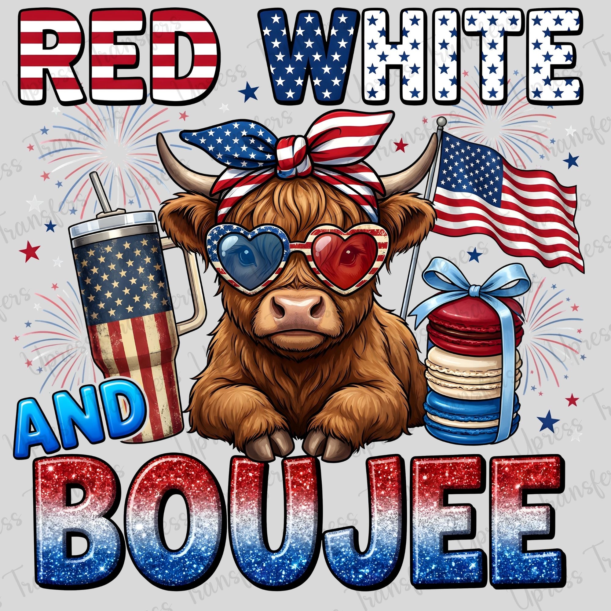Red White and Boujee Highland