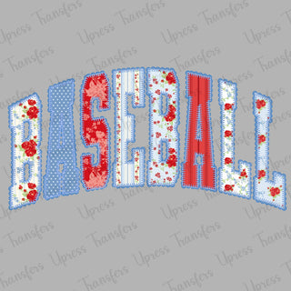 Red, White And Blue Baseball