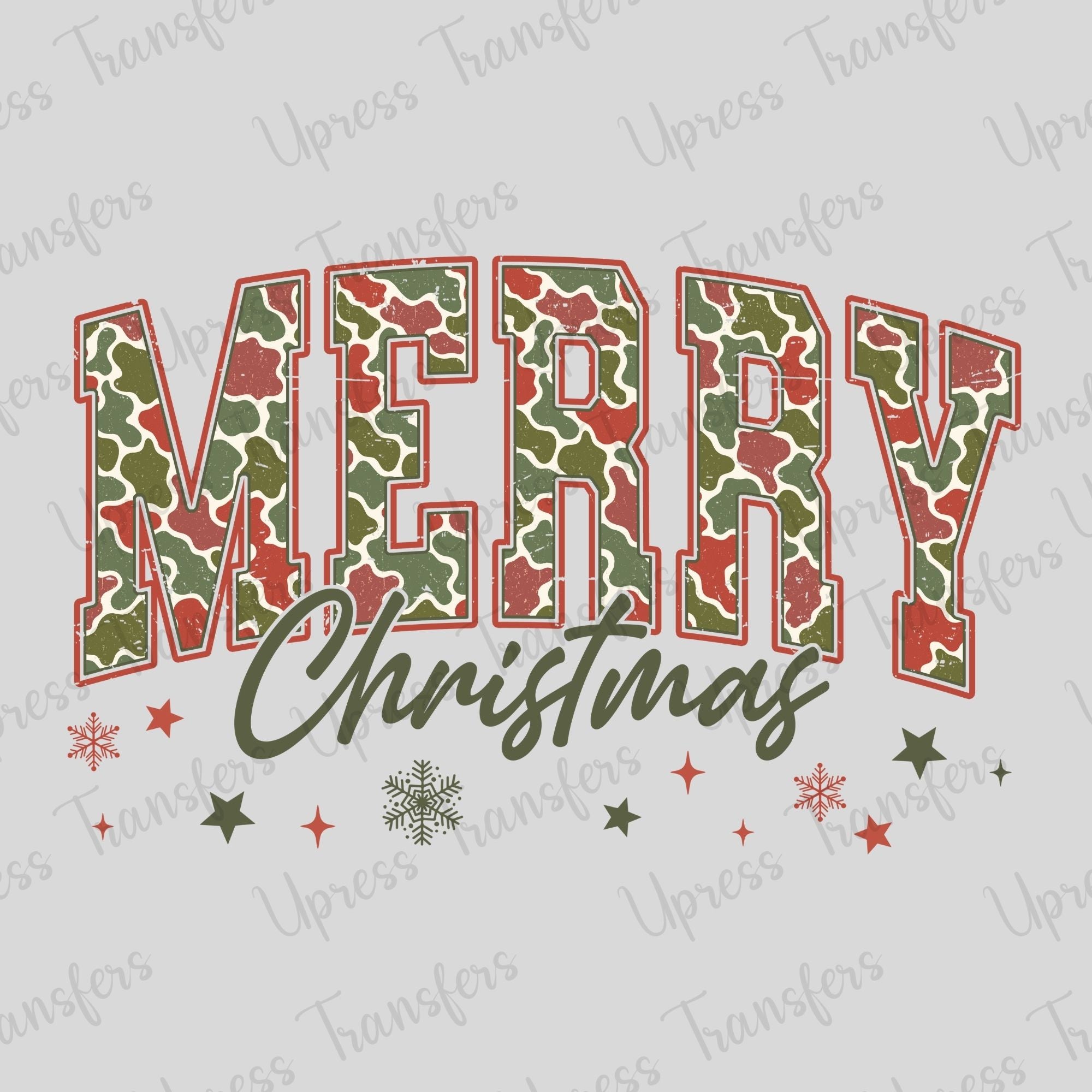 Red and Green Camo Christmas