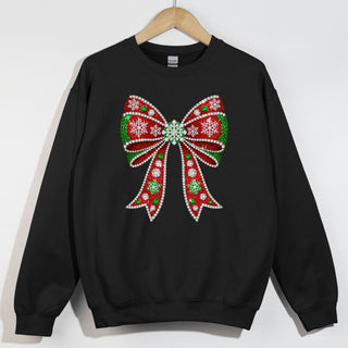 Red and Green Dazzled Bow