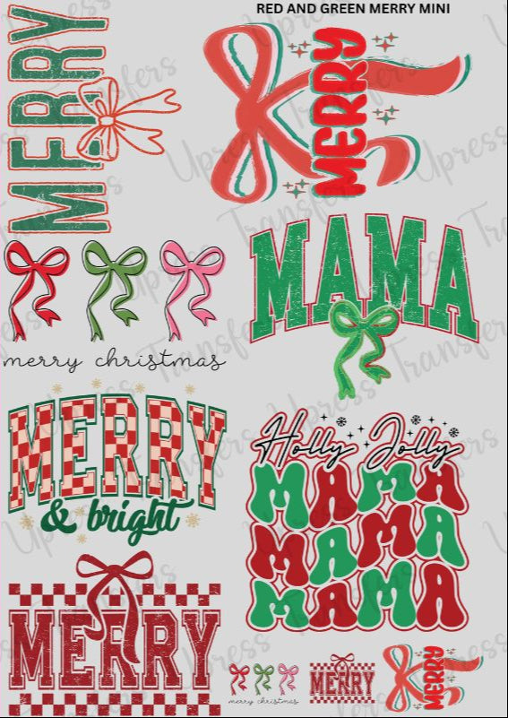 Red and Green Merry Mini