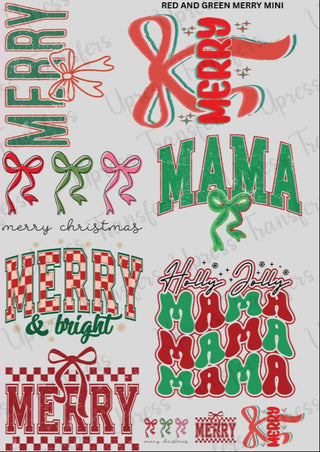 Red and Green Merry Mini