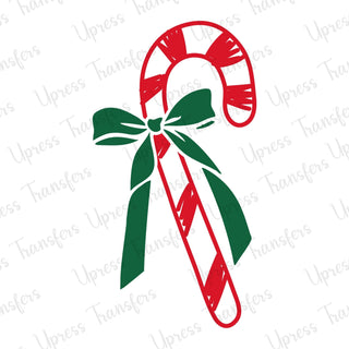Red and Green Simple Candy Canes