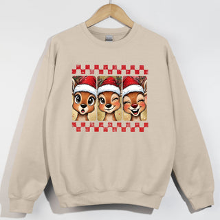 Reindeer Trio Checkered
