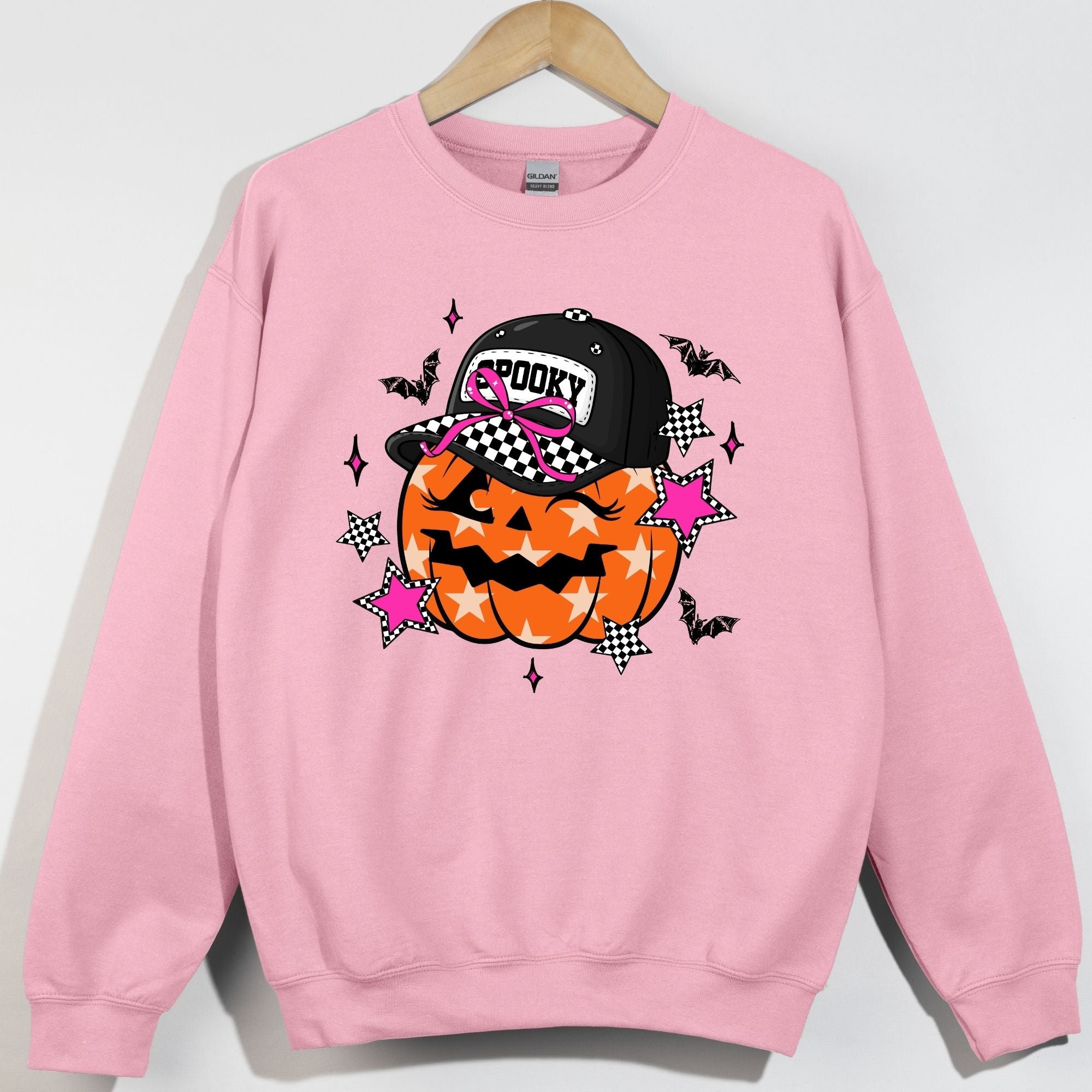 Retro Checkered Pumpkin Halloween