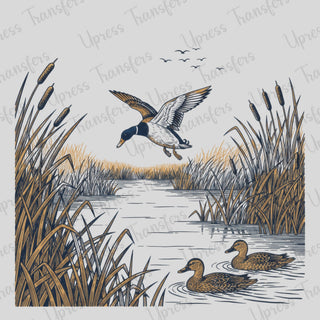 Retro Flying Mallard