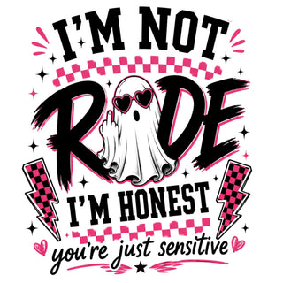 Retro Im Not Rude Ghost