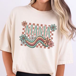 Retro Mama Groovy Checkered