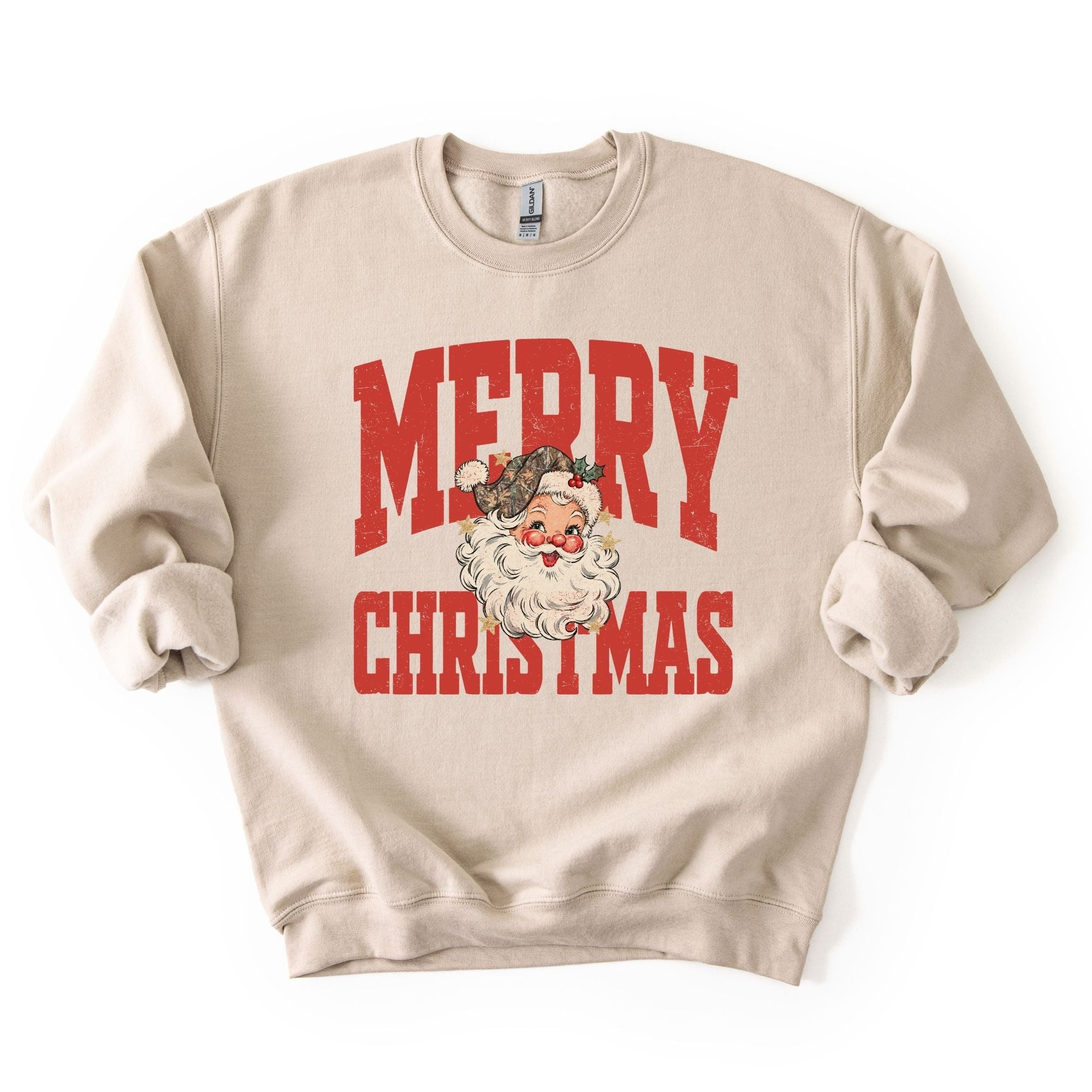 Retro Merry Christmas Santa
