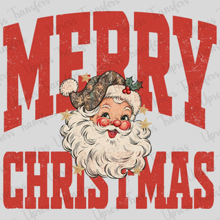 Retro Merry Christmas Santa