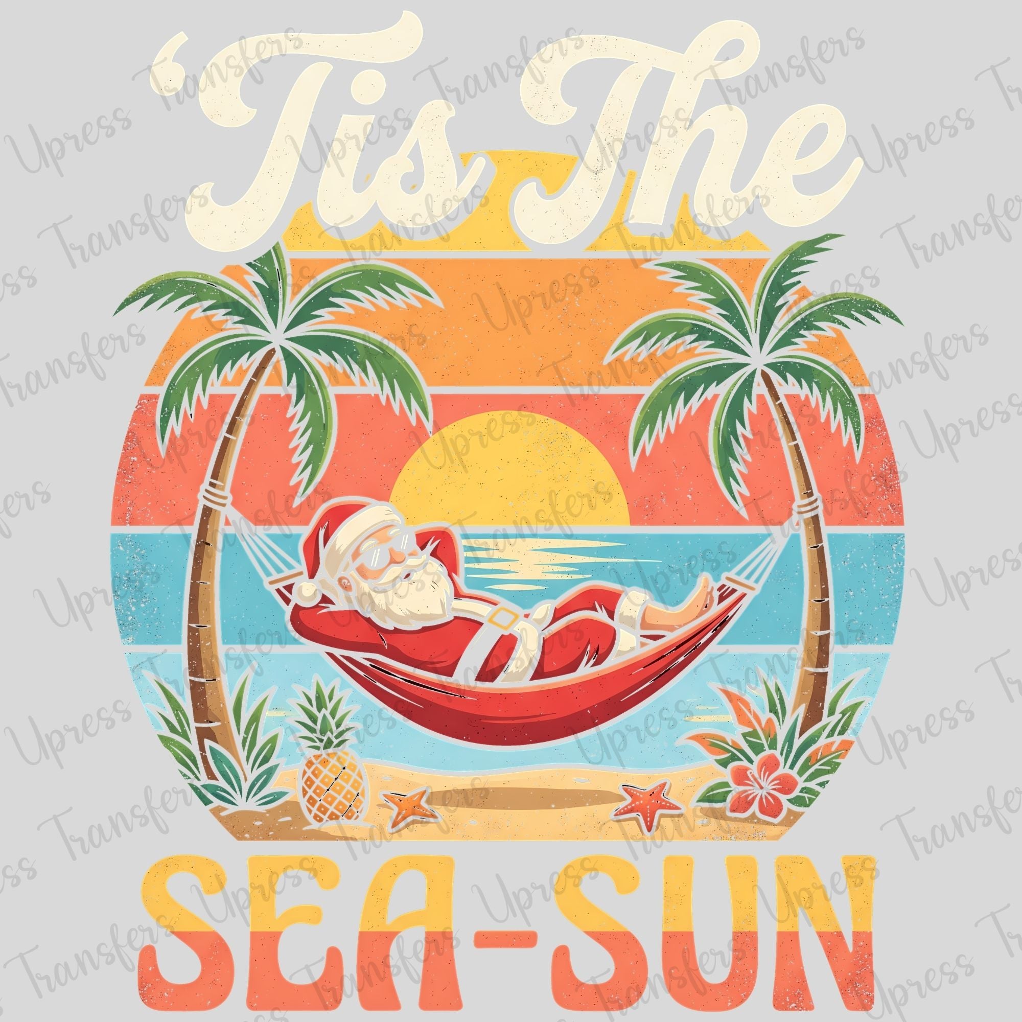 Retro Santa Beach