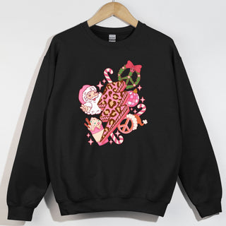 Retro Santa Peace Collage