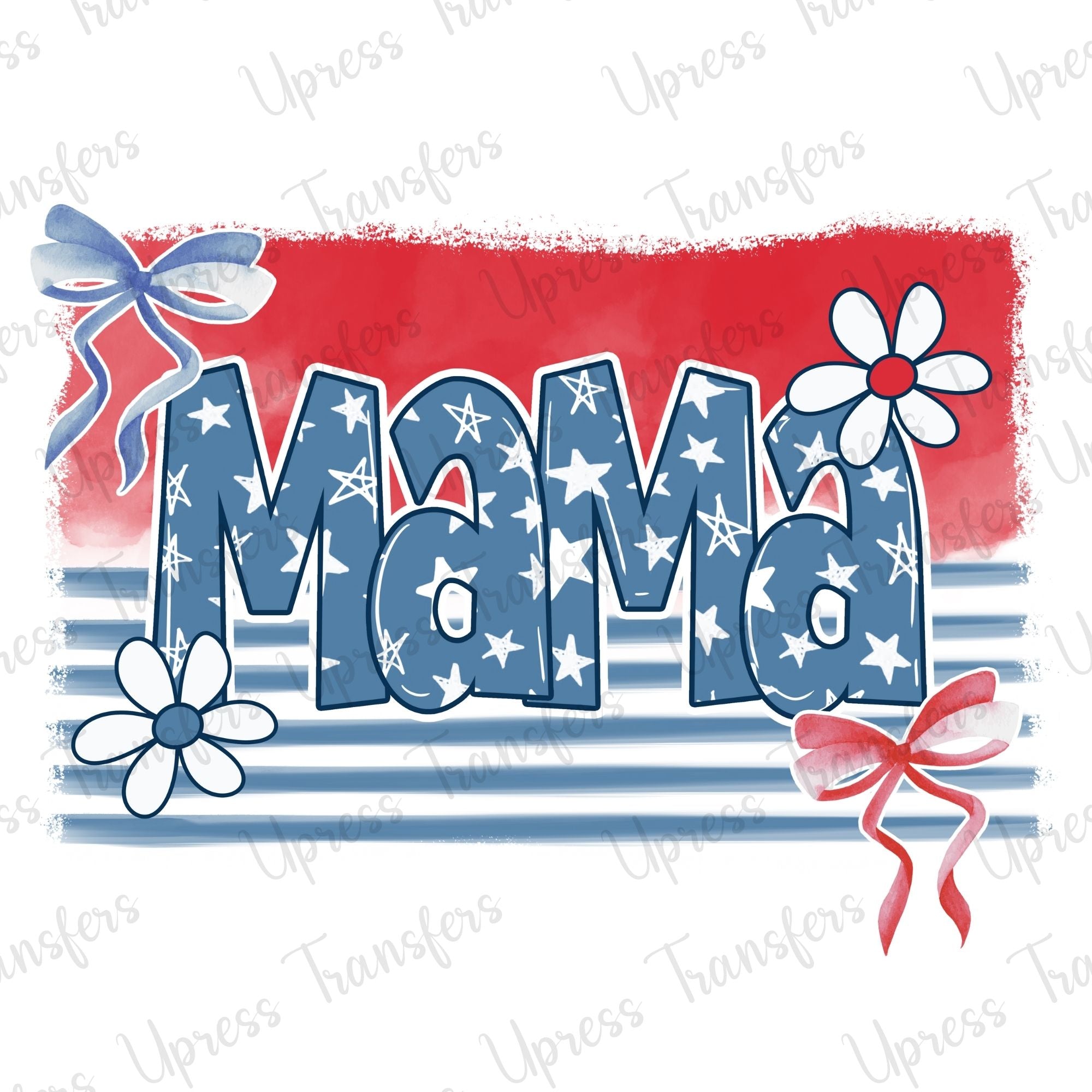 Retro Soft Mama Red White And Blue