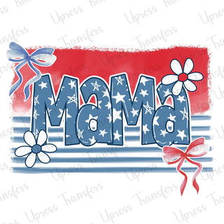 Retro Soft Mama Red White And Blue