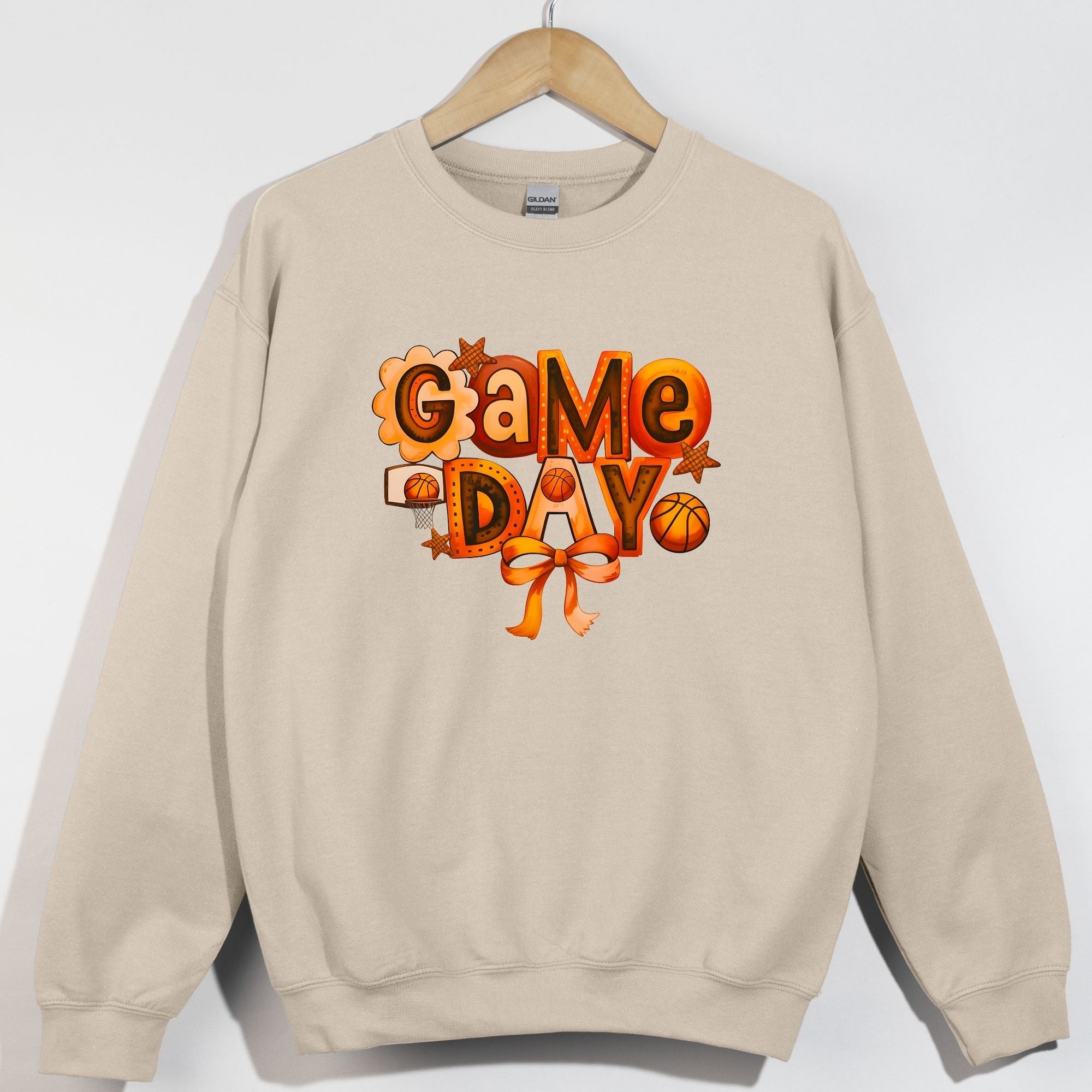 Retro Vibrant Game Day Basketball