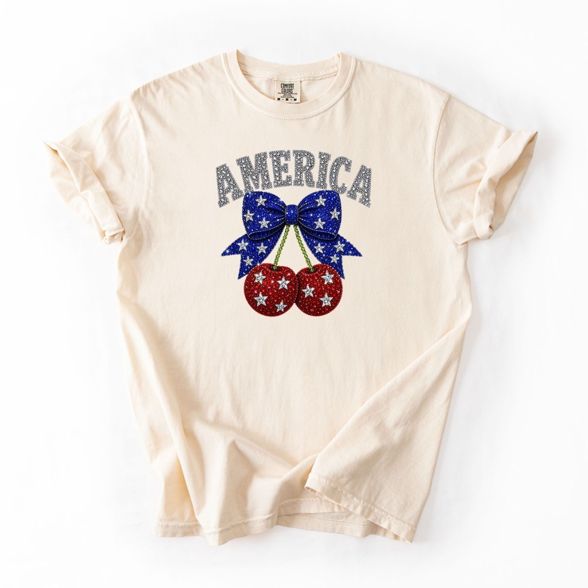 Rhinestone America Cherries