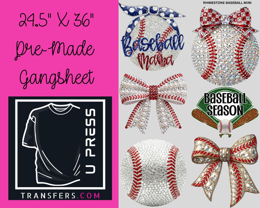 Rhinestone Baseball Mini