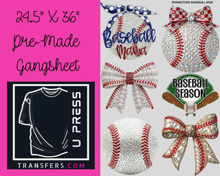 Rhinestone Baseball Mini