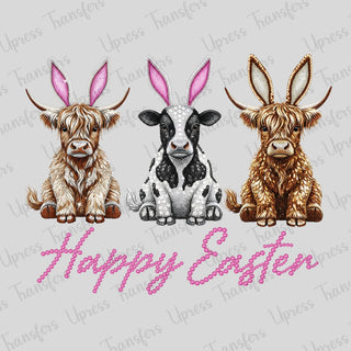 Rhinestone Cows Bunny Ears