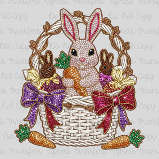Rhinestone Easter Basket