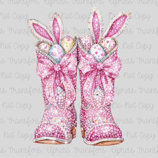 Rhinestone Easter Boots