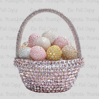 Rhinestone Egg Basket