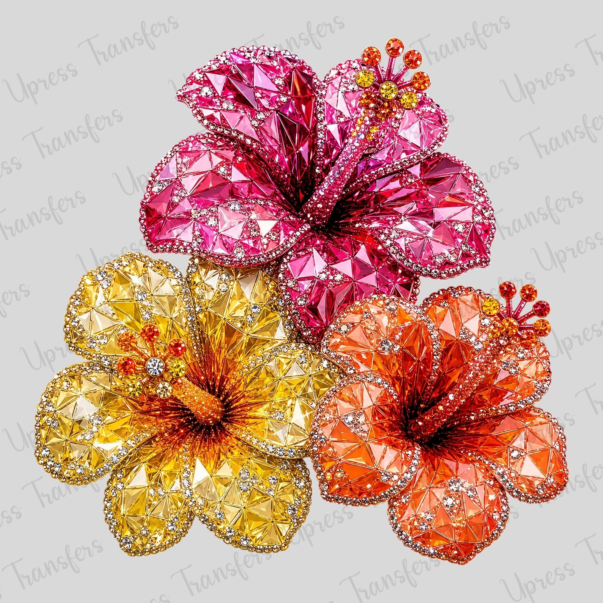 Rhinestone Flowers