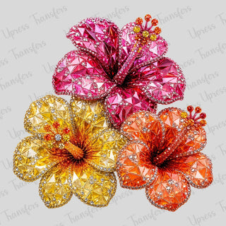 Rhinestone Flowers