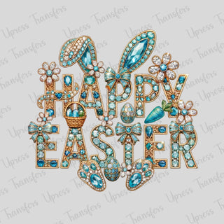 Rhinestone Happy Easter Ears