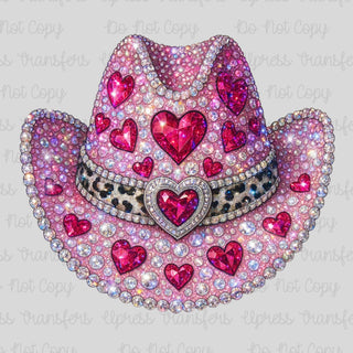 Rhinestone Love Hat