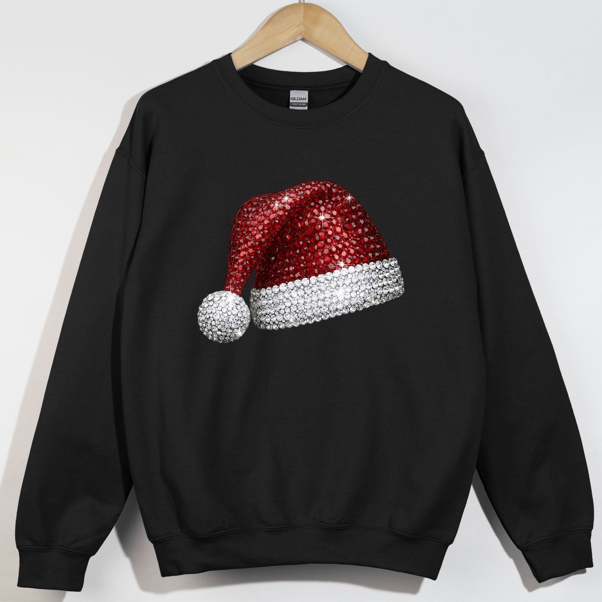 Rhinestone Santa Hat