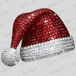 Rhinestone Santa Hat