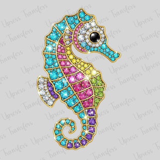Rhinestone Seahorse