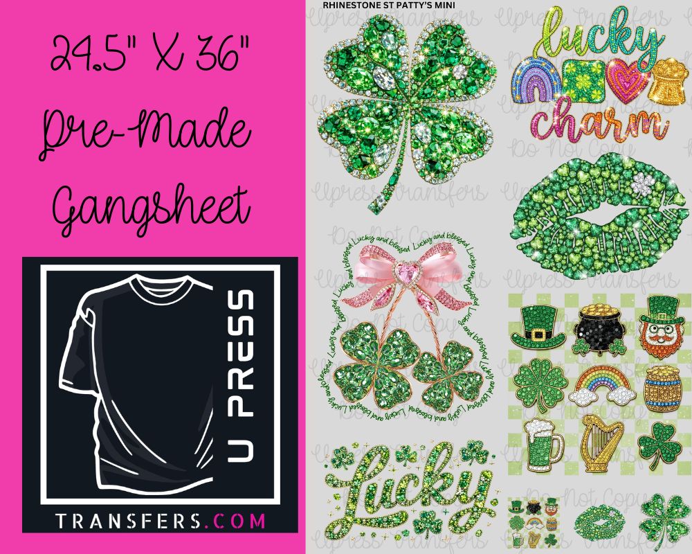 Rhinestone St Patty
