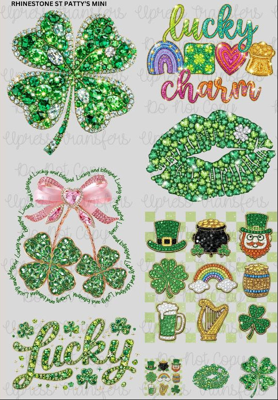 Rhinestone St Patty
