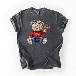Rhinestone Teddy USA