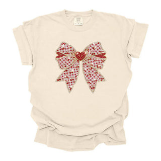 Rhinestone Valentine Bow