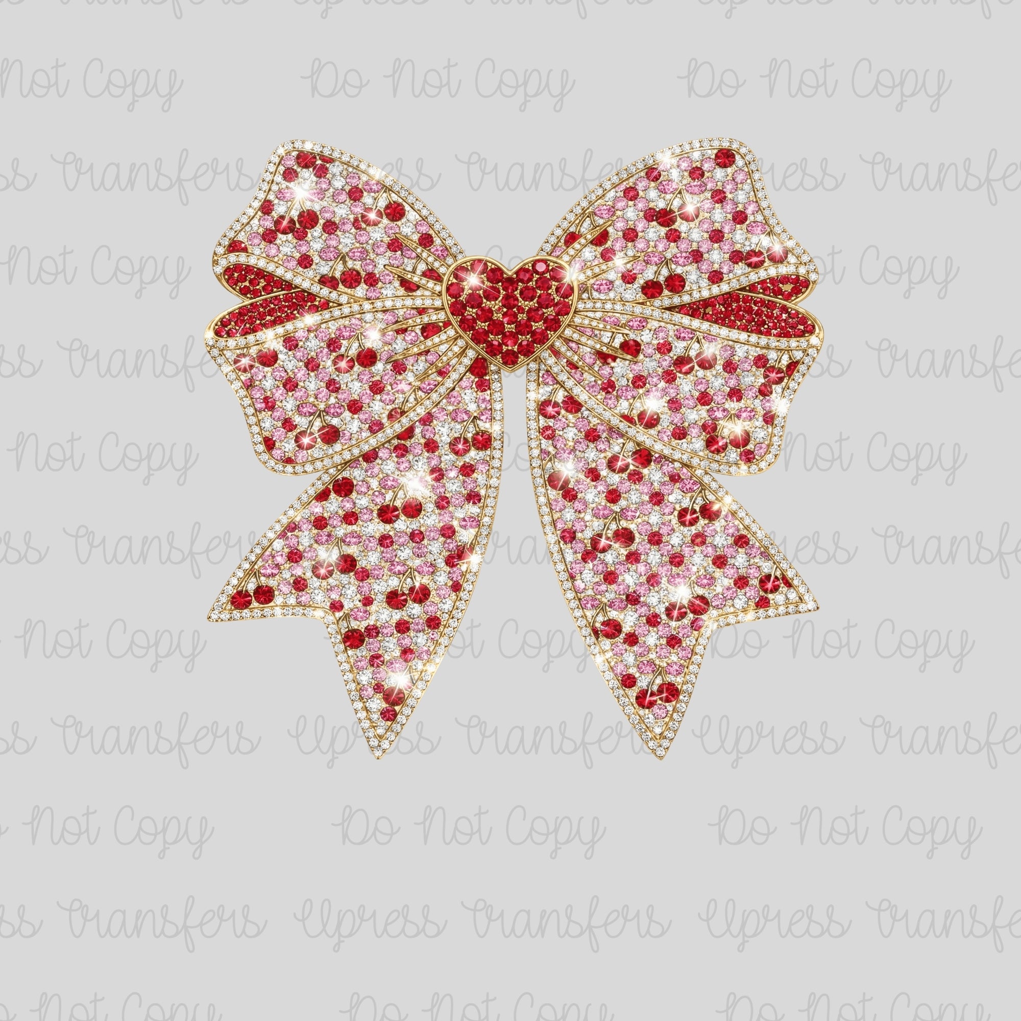 Rhinestone Valentine Bow
