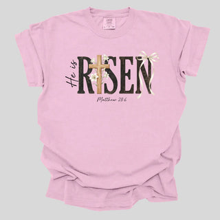 Risen Distressed Cross Easter