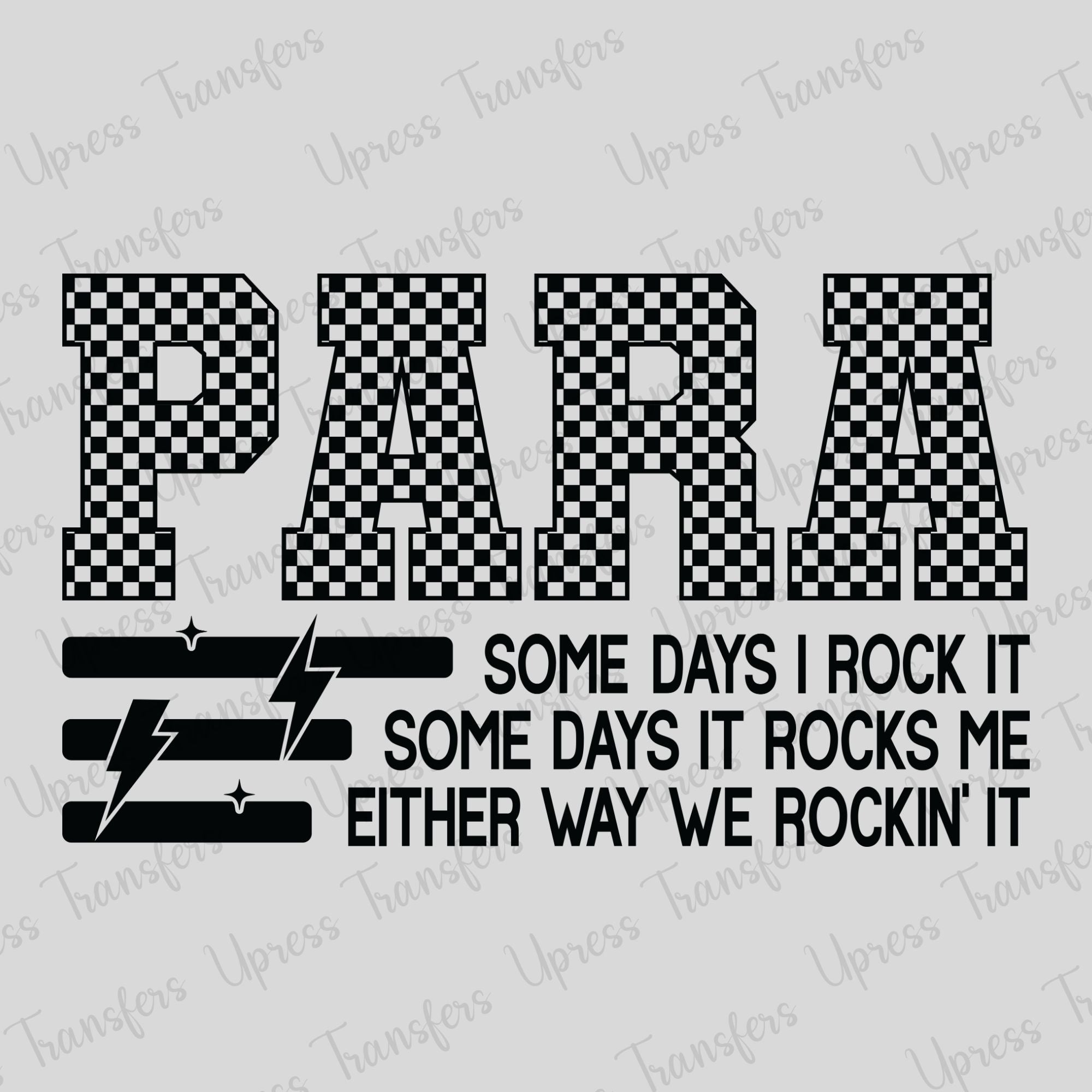 Rockin Para Checkered