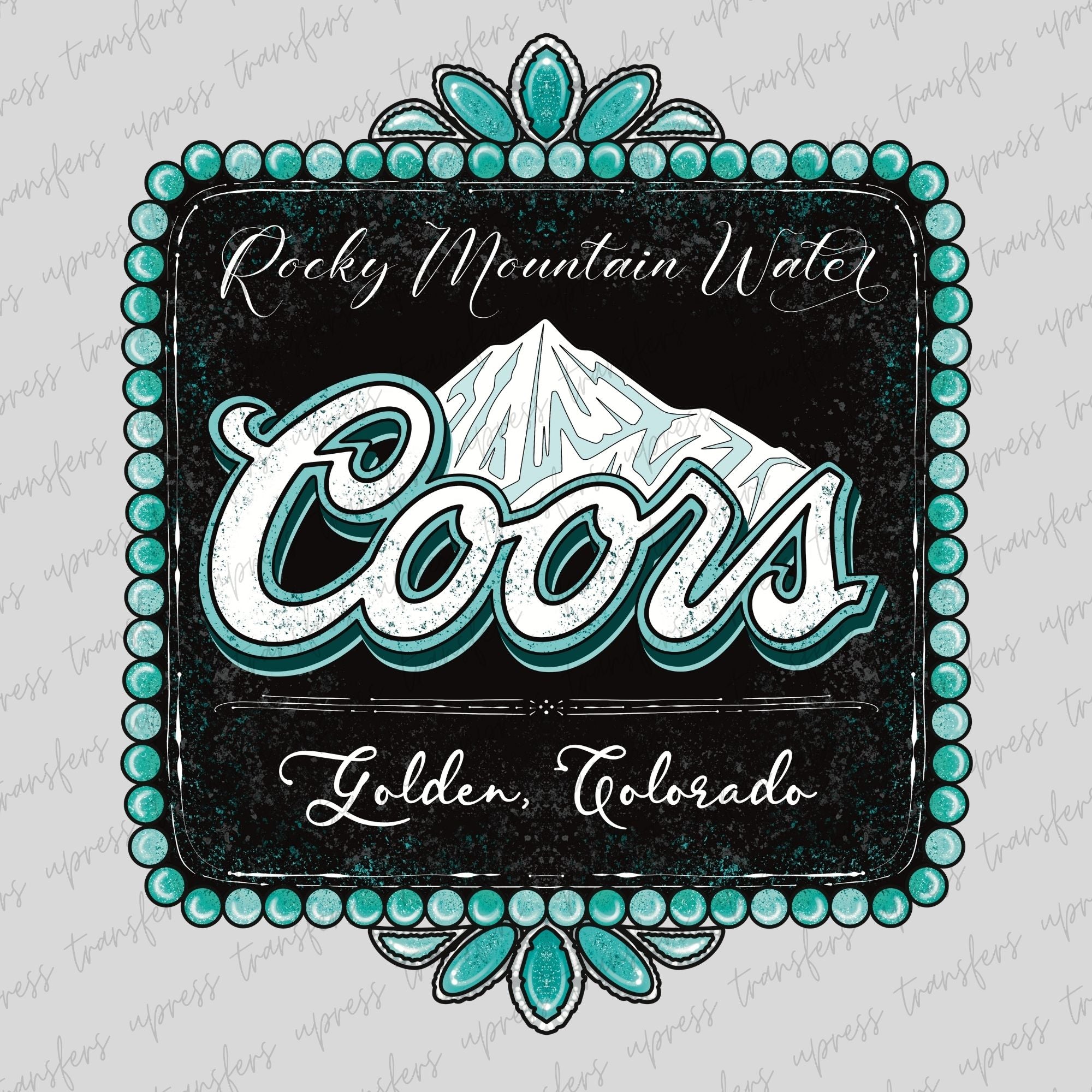 Rocky Mountain Black and Turquoise