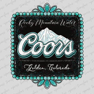 Rocky Mountain Black and Turquoise