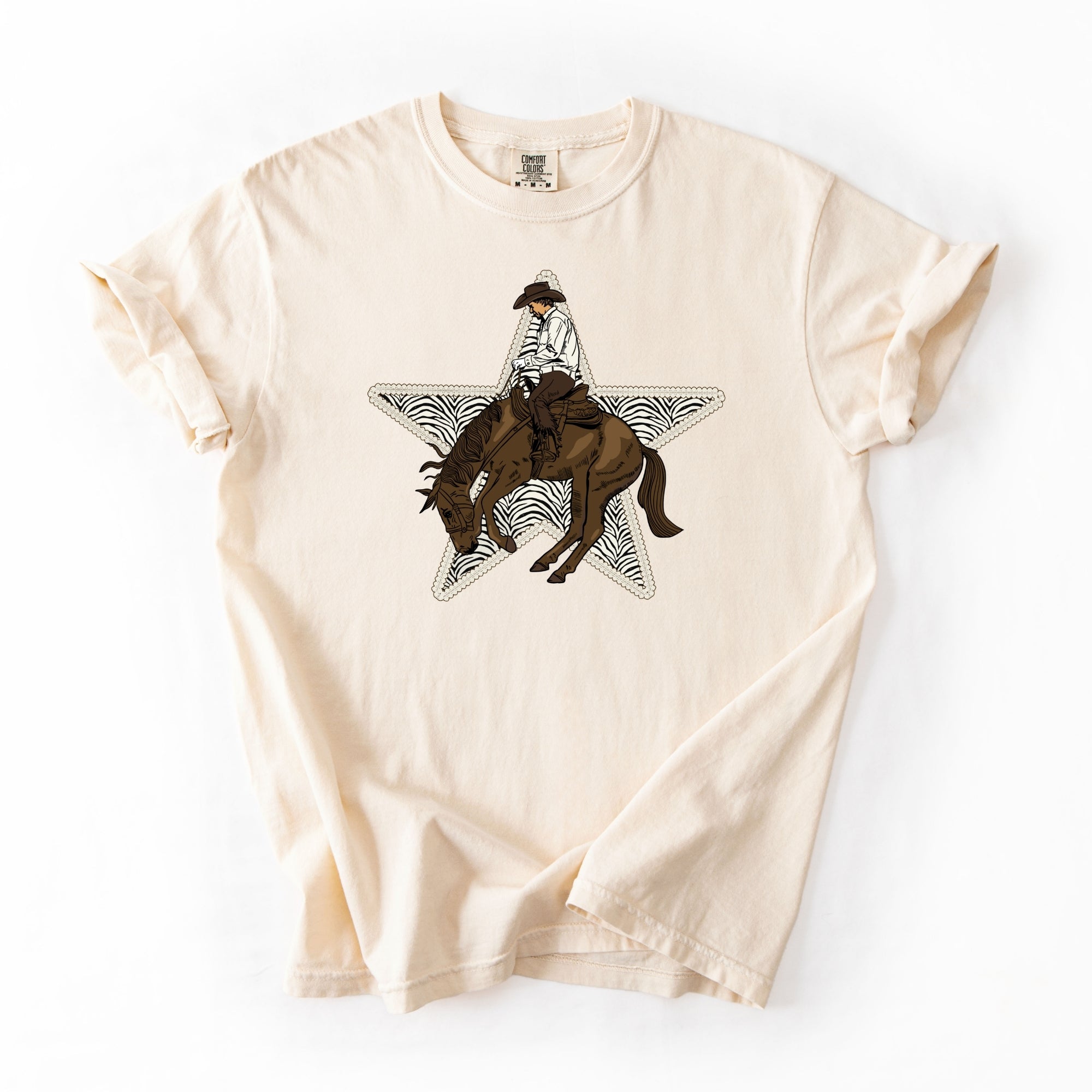 Rodeo Cowboy Zebra Star