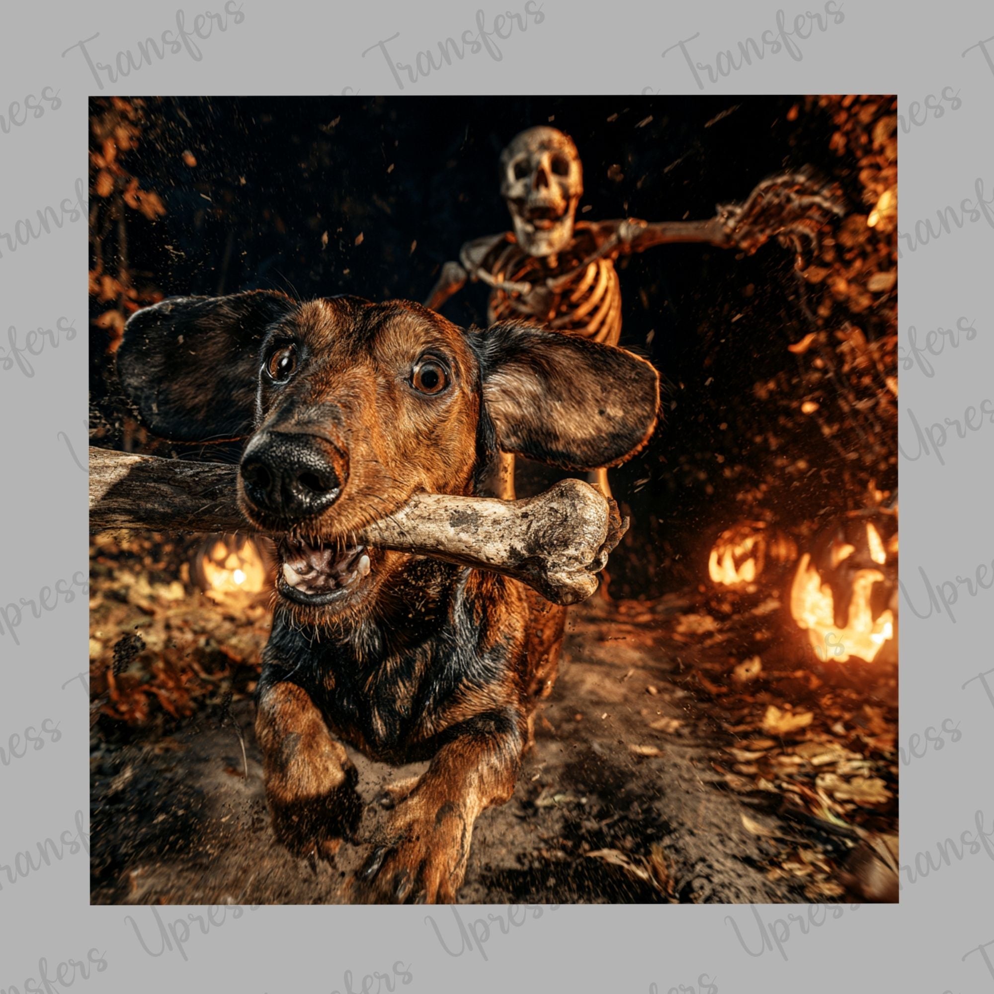 Running Dog Skeleton