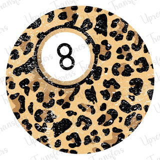 Rustic Cheetah Print 8 Ball