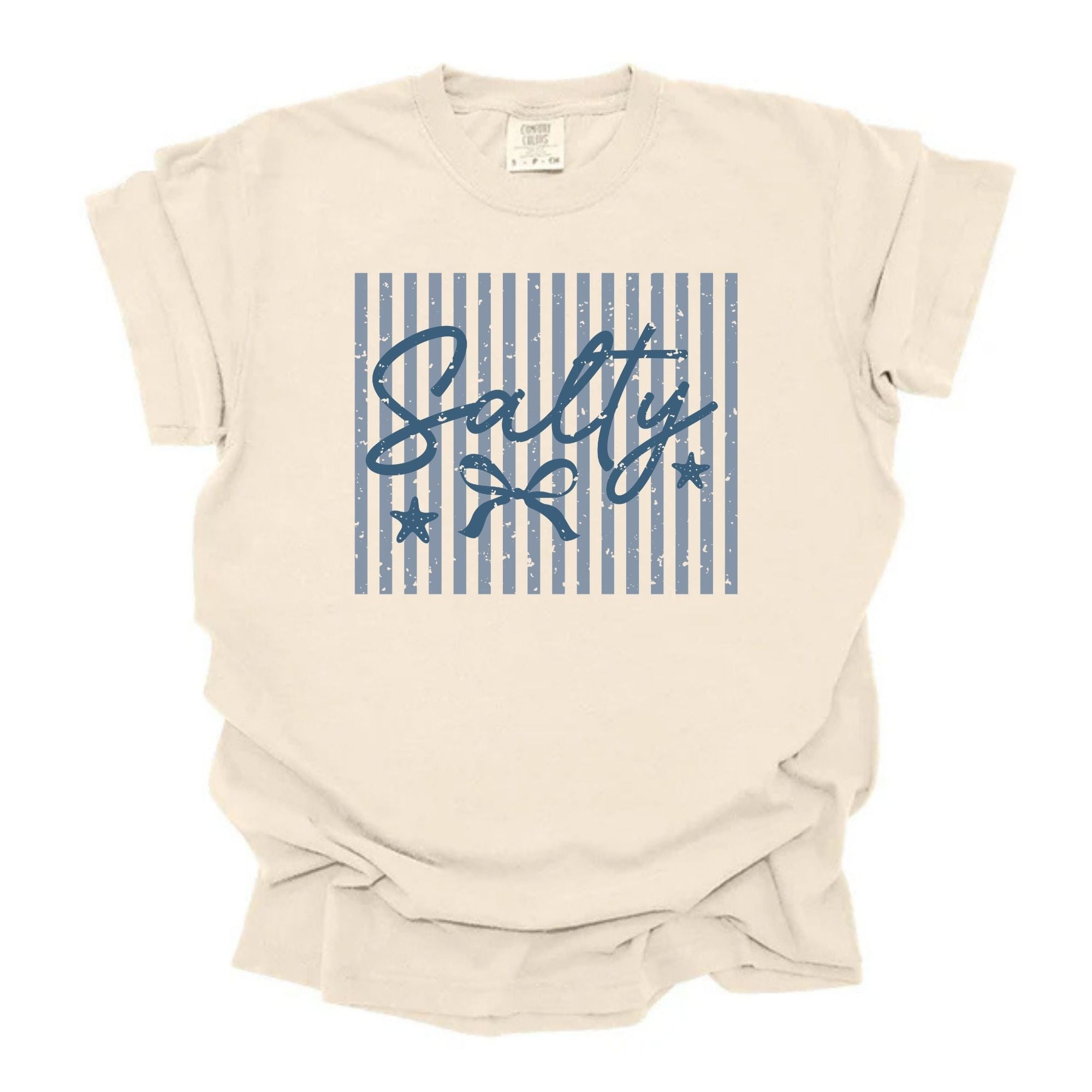 Salty Stripped Bow Blue