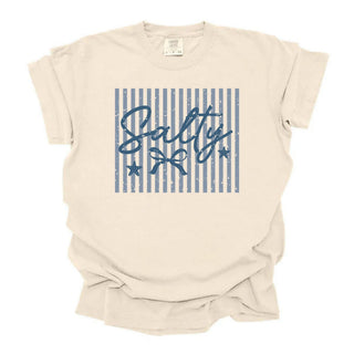 Salty Stripped Bow Blue