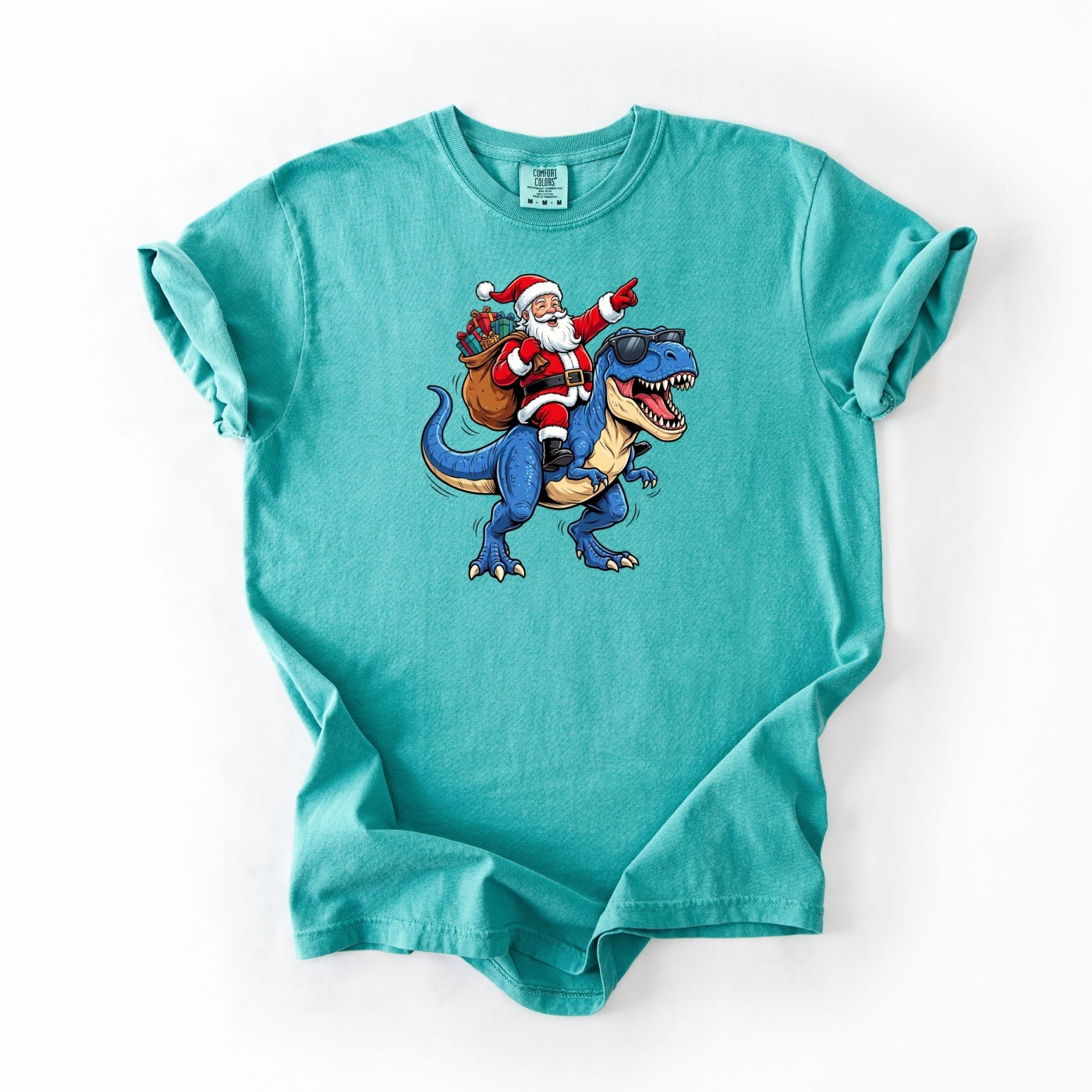 Santa Coming On A Dino